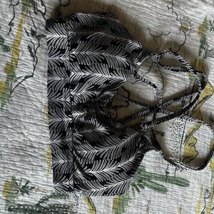 CALIA by Carrie Underwood Black and White Bikini Top